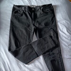 American Eagle Outfitters Black Skinny Jeans with Stretch